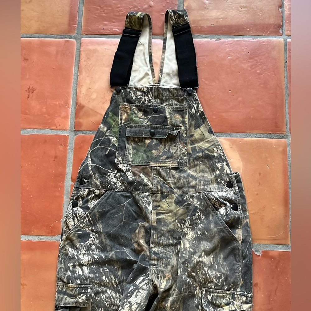 Vintage Field Staff Mossy Oak Y2K Camo Overalls